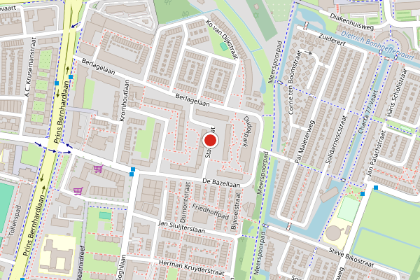 Brandweer-melding op Staalstraat, Haarlem op 16 juli, kaart-overzicht