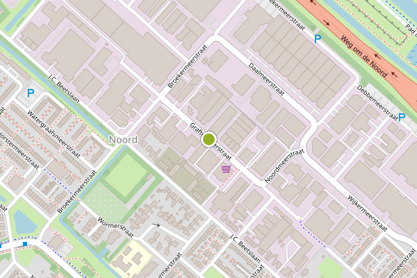 Ambulance-melding op Graftermeerstraat, Hoofddorp op 16 juli, kaart-overzicht