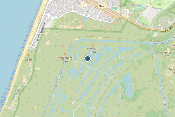 Politie-melding op WTR Noordzee, Zandvoort op 16 juli, kaart-overzicht