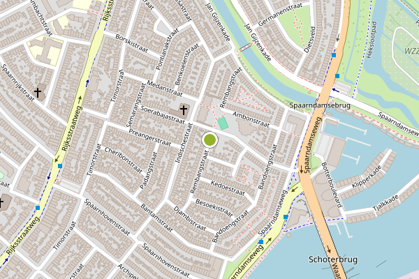 Ambulance-melding op Rembangstraat, Haarlem op 17 juli, kaart-overzicht