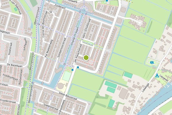 Ambulance-melding op Rudolf Slanskystraat, Haarlem op 16 juli, kaart-overzicht