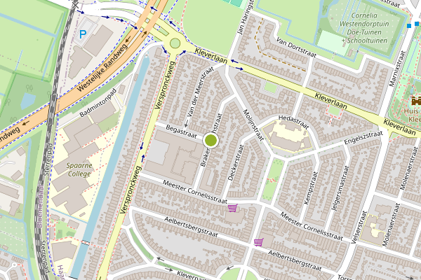 Ambulance-melding op Brakenburghstraat, Haarlem op 16 juli, kaart-overzicht
