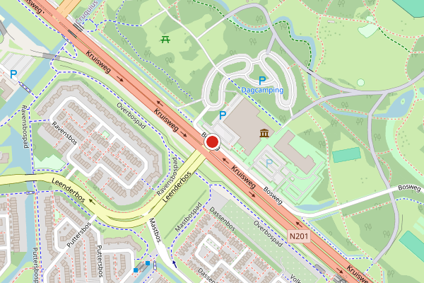 Brandweer-melding op Bosweg, Hoofddorp op 17 juli, kaart-overzicht