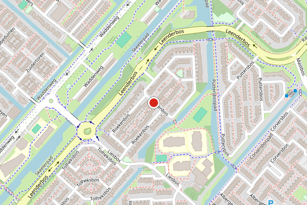 Brandweer-melding op Roekenbos, Hoofddorp op 17 juli, kaart-overzicht
