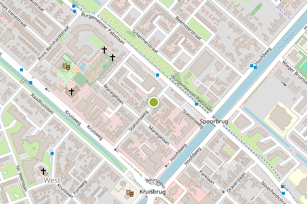 Ambulance-melding op Stationsweg, Hoofddorp op 18 juli, kaart-overzicht
