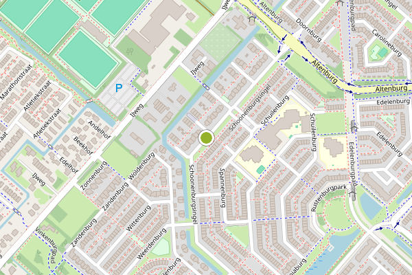Ambulance-melding op Schoonenburgsingel, Hoofddorp op 18 juli, kaart-overzicht