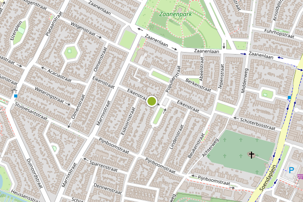 Ambulance-melding op Eikenstraat, Haarlem op 19 juli, kaart-overzicht