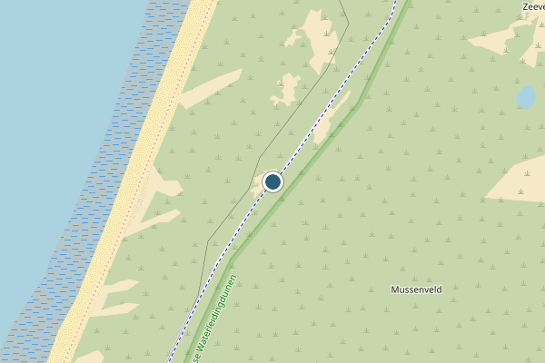 Politie-melding op Zuiderduinpad, Zandvoort op 19 juli, kaart-overzicht