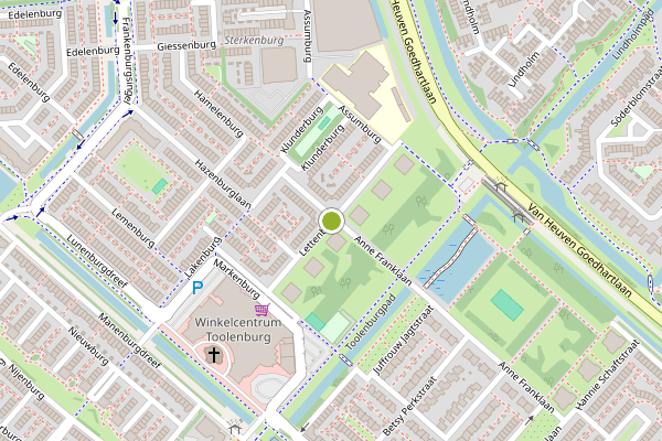 Ambulance-melding op Lettenburg, Hoofddorp op 19 juli, kaart-overzicht