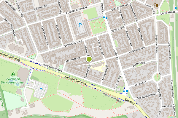 Ambulance-melding op Iepenstraat, IJmuiden op 19 juli, kaart-overzicht