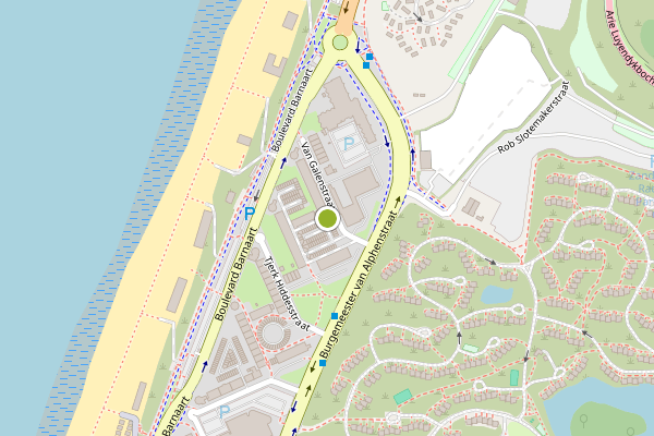 Ambulance-melding op van Galenstraat, Zandvoort op 20 juli, kaart-overzicht