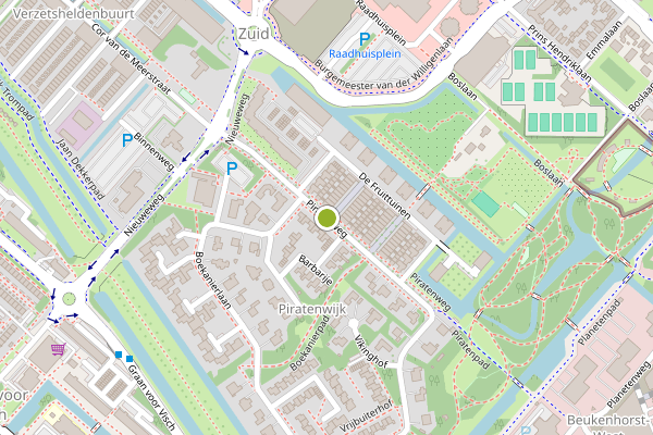 Ambulance-melding op Piratenweg, Hoofddorp op 20 juli, kaart-overzicht