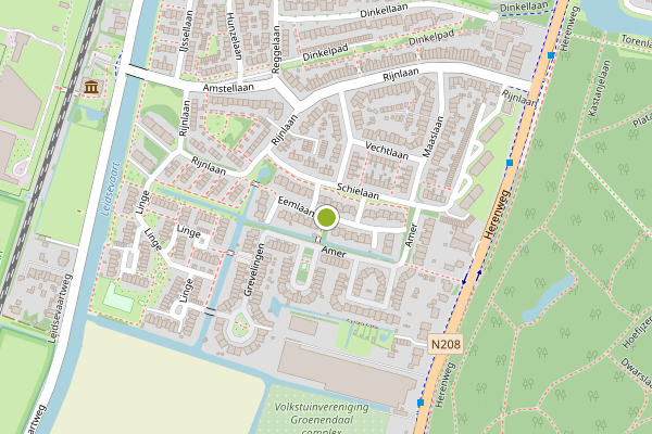 Ambulance-melding op Eemlaan, Heemstede op 21 juli, kaart-overzicht