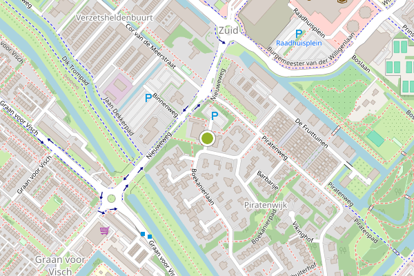 Ambulance-melding op Piet Heinflat, Hoofddorp op 21 juli, kaart-overzicht