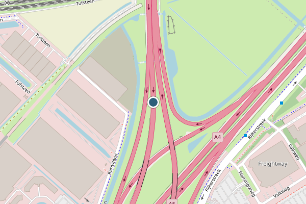 Politie-melding op A5 Li, Hoofddorp op 21 juli, kaart-overzicht