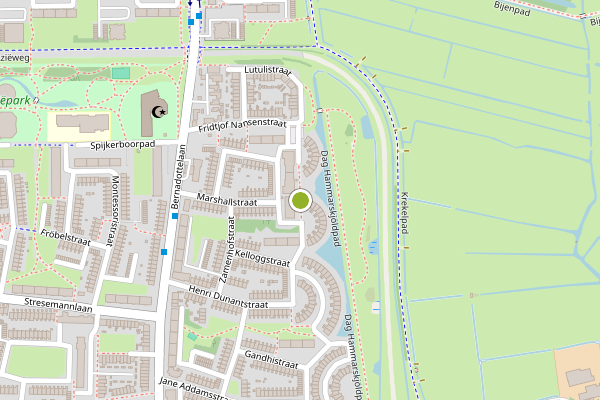 Ambulance-melding op Heinrich Böllstraat, Haarlem op 21 juli, kaart-overzicht