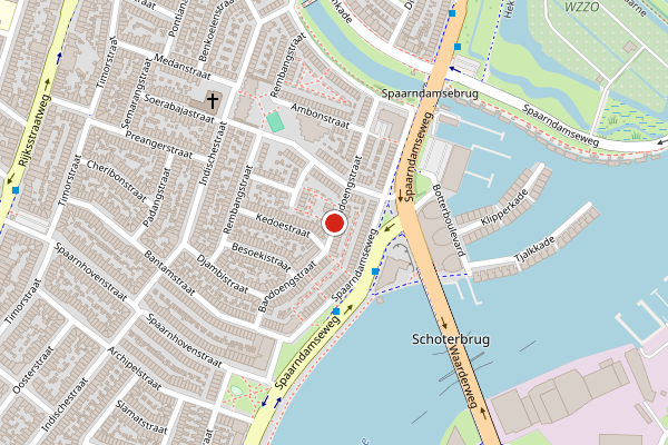 Brandweer-melding op Bandoengstraat, Haarlem op 22 juli, kaart-overzicht