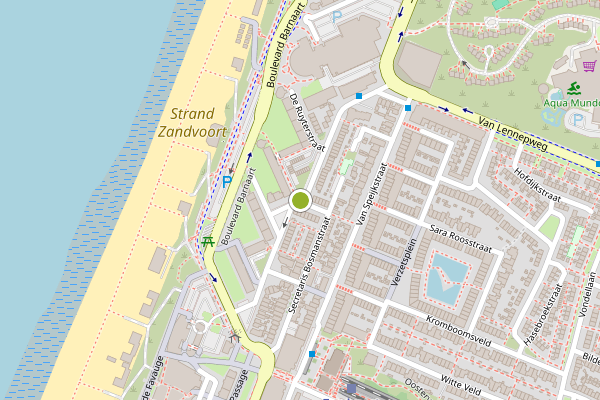 Ambulance-melding op Dr Joh G Mezgerstraat, Zandvoort op 23 juli, kaart-overzicht