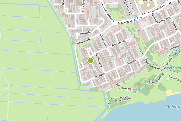 Ambulance-melding op Beveland, Haarlem op 23 juli, kaart-overzicht