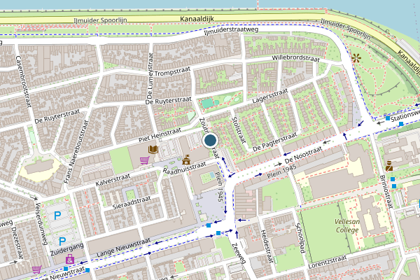 Politie-melding op Zoutmanstraat, IJmuiden op 23 juli, kaart-overzicht