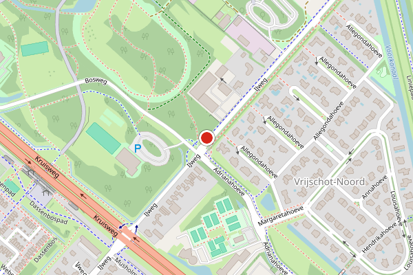 Brandweer-melding op IJweg, Hoofddorp op 23 juli, kaart-overzicht