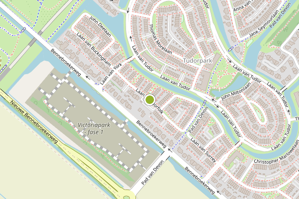 Ambulance-melding op Laan van Norfolk, Hoofddorp op 24 juli, kaart-overzicht