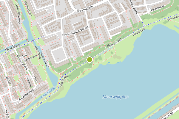 Ambulance-melding op Vlinderpad, Haarlem op 25 juli, kaart-overzicht