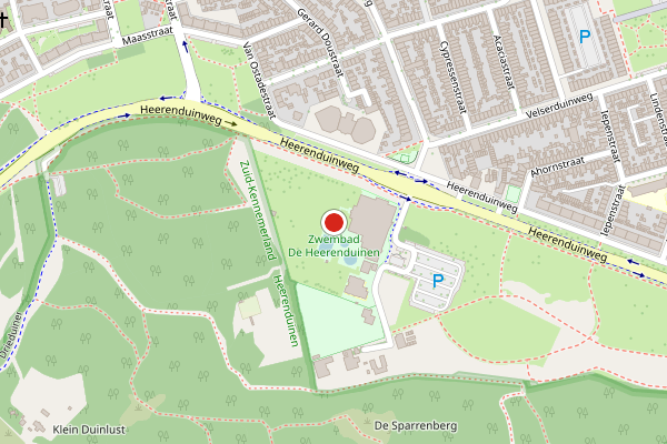 Brandweer-melding op Heerenduinweg, IJmuiden op 25 juli, kaart-overzicht