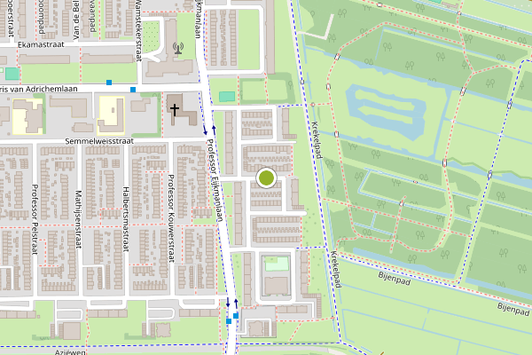 Ambulance-melding op Van Deventerstraat, Haarlem op 25 juli, kaart-overzicht