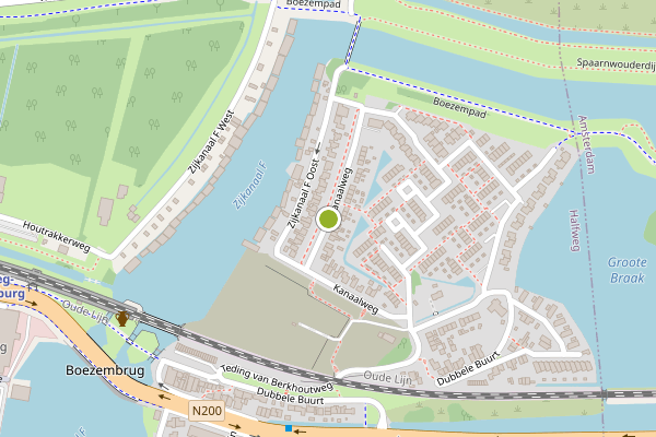 Ambulance-melding op Kanaalweg, Halfweg op 26 juli, kaart-overzicht