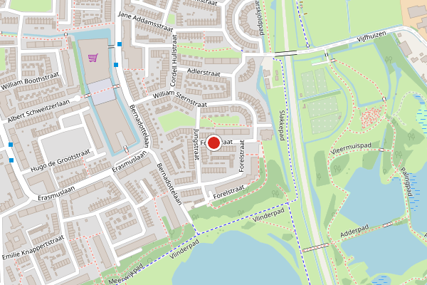 Brandweer-melding op Jungstraat, Haarlem op 26 juli, kaart-overzicht