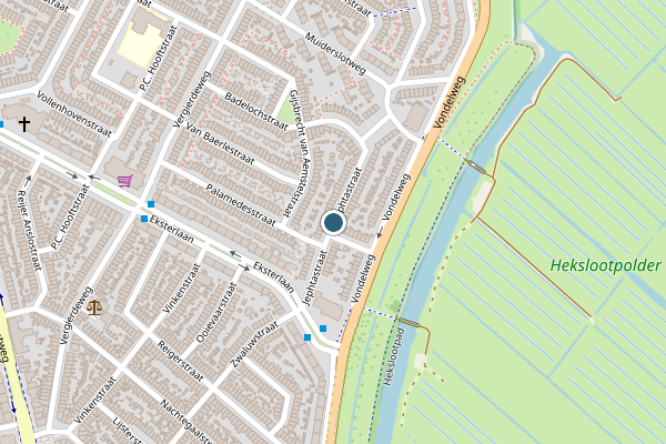 Politie-melding op Jephtastraat, Haarlem op 26 juli, kaart-overzicht