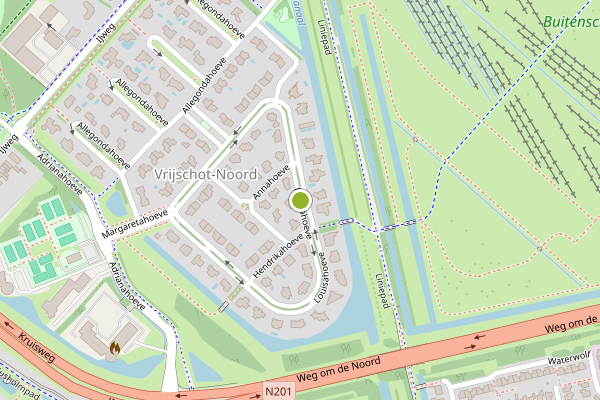 Ambulance-melding op Louisahoeve, Hoofddorp op 27 juli, kaart-overzicht