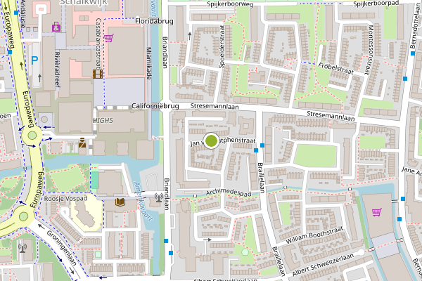 Ambulance-melding op Jan van Zutphenstraat, Haarlem op 28 juli, kaart-overzicht