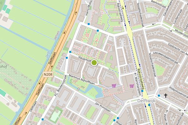 Ambulance-melding op Slauerhoffstraat, Haarlem op 28 juli, kaart-overzicht