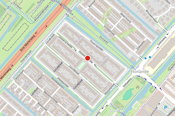 Brandweer-melding op Oosterschelde, Hoofddorp op 29 juli, kaart-overzicht