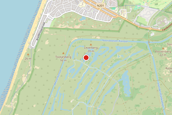 Brandweer-melding op Zandvoort op 30 juli, kaart-overzicht