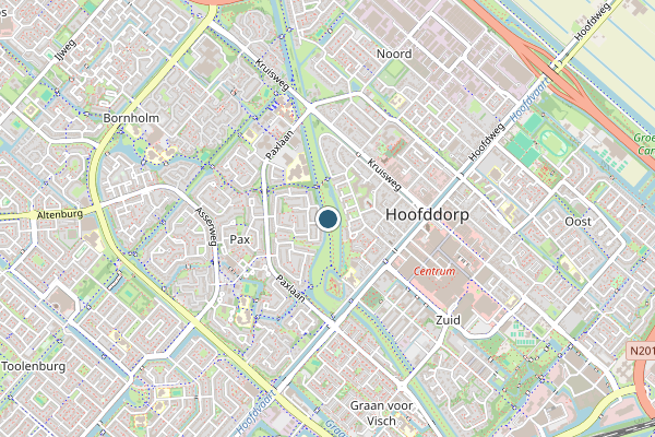 Politie-melding op Hoofddorp op 30 juli, kaart-overzicht