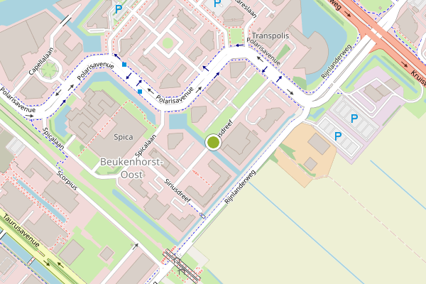 Ambulance-melding op Siriusdreef, Hoofddorp op 30 juli, kaart-overzicht