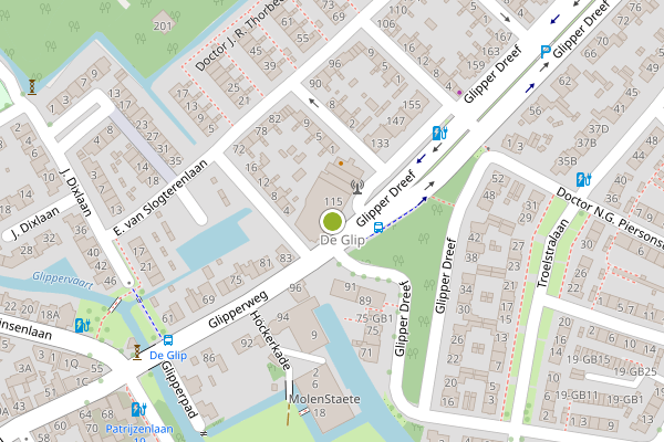 Ambulance-melding op Glipper Dreef, Heemstede op 30 juli, kaart-overzicht
