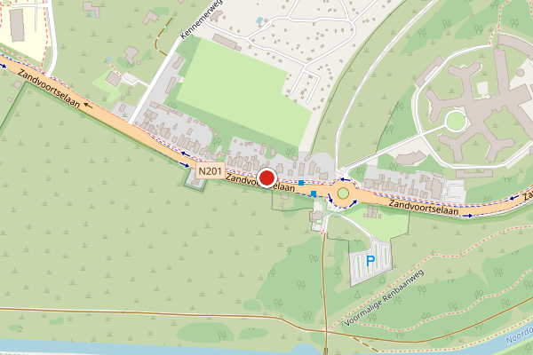 Ambulance + Brandweer samen ter plaatse op Zandvoortselaan, Zandvoort op 30 juli, kaart-overzicht nieuws-bericht