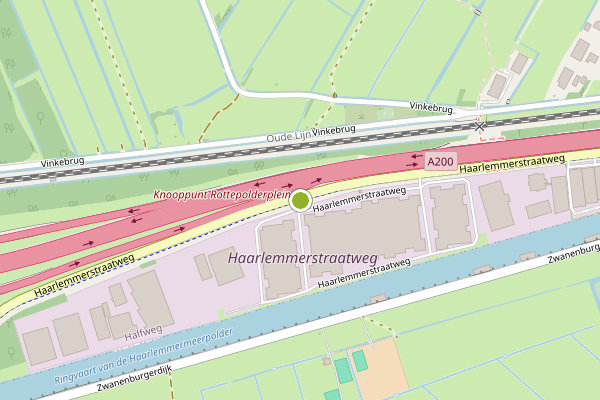 Ambulance-melding op Haarlemmerstraatweg, Halfweg op 1 augustus, kaart-overzicht