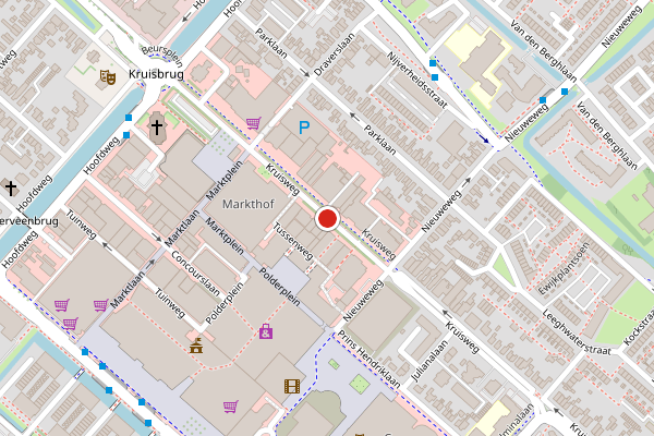 Brandweer-melding op Kruisweg, Hoofddorp op 1 augustus, kaart-overzicht