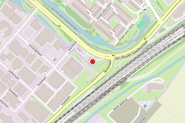 Brandweer-melding op Goedhartlaan, Hoofddorp op 2 augustus, kaart-overzicht