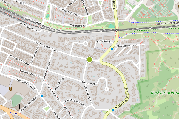 Ambulance-melding op Kostverlorenstraat, Zandvoort op 2 augustus, kaart-overzicht
