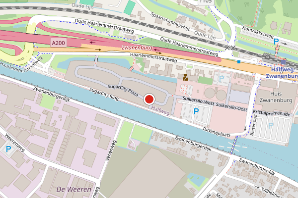 Brandweer-melding op SugarCity Ring, Halfweg op 2 augustus, kaart-overzicht