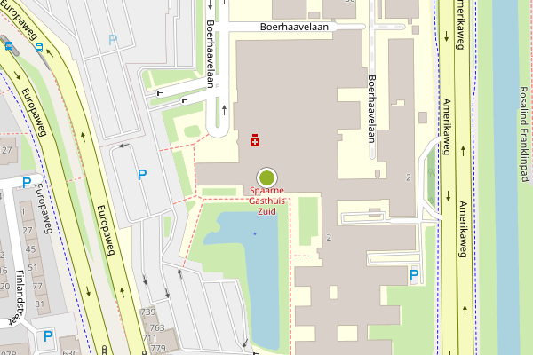 Ambulance-melding op Boerhaavelaan, Haarlem op 2 augustus, kaart-overzicht