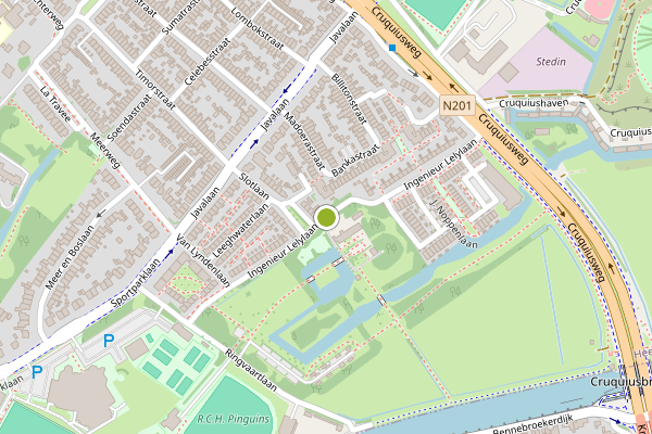 Ambulance-melding op Ir. Lelylaan, Heemstede op 2 augustus, kaart-overzicht