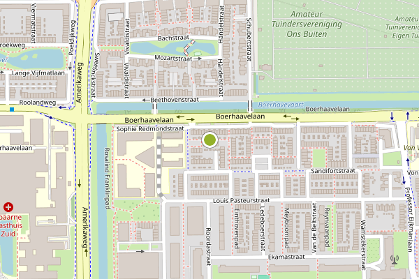 Ambulance-melding op Van Beverwijckstraat, Haarlem op 2 augustus, kaart-overzicht