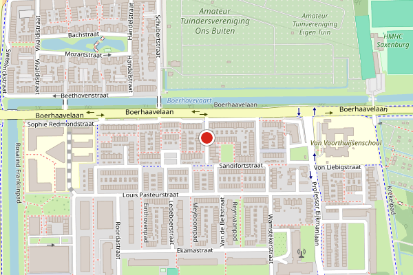 Brandweer-melding op Gerard van Waardstraat, Haarlem op 2 augustus, kaart-overzicht